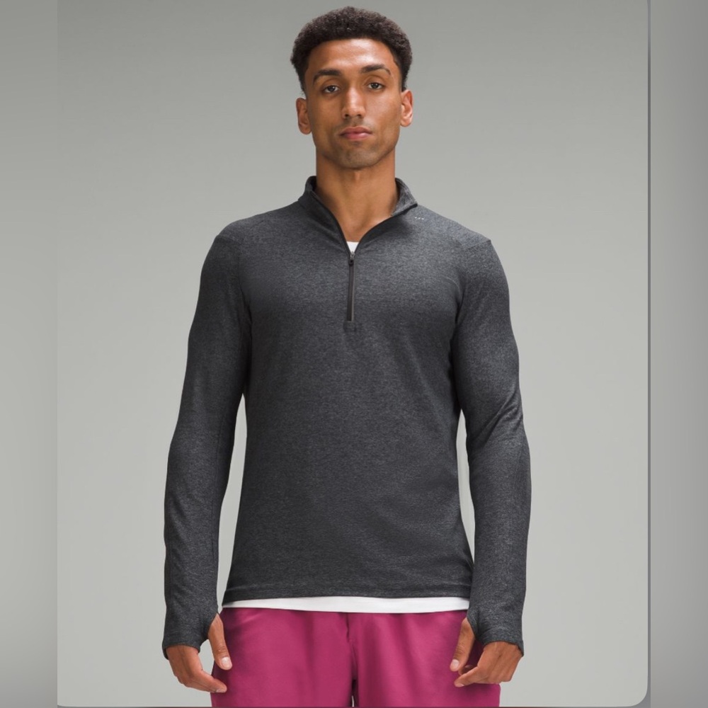 Lululemon Surge Warm 1/2 Half Zip Pullover Men's Size XL Heathered Grey #M3CCKS